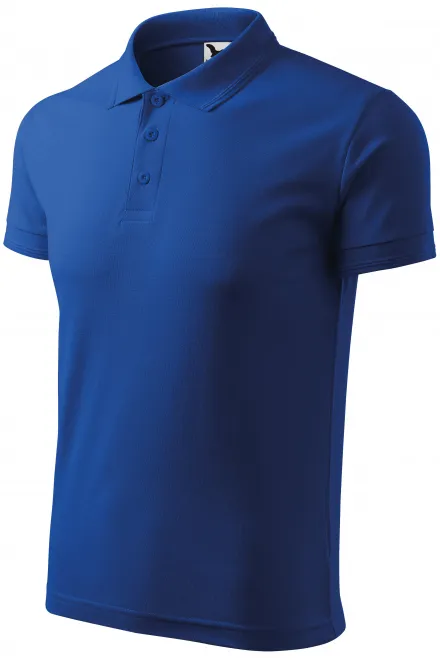 Męska luźna koszulka polo, królewski niebieski