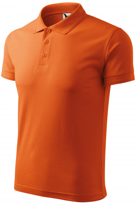 Męska luźna koszulka polo, pomarańczowy, męskie koszulki