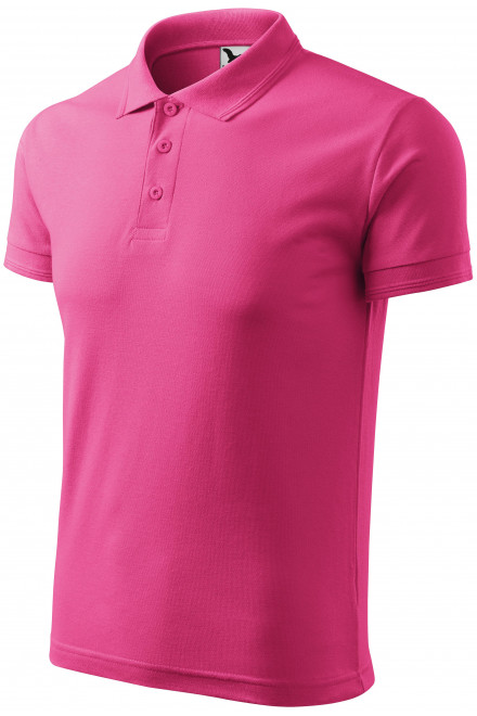 Męska luźna koszulka polo, purpurowy, męskie koszulki polo