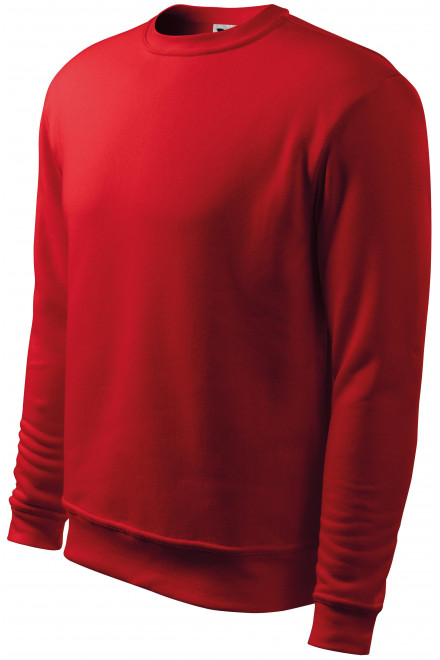 Męska/dziecięca bluza zakładana na głowę, bez kaptura, czerwony, bluzy męskie