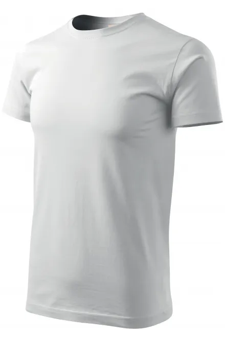 Męski t-shirt wykonany z bawełny GRS, biały