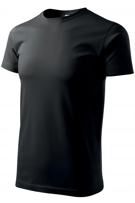 Męski t-shirt wykonany z bawełny GRS, czarny