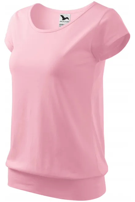 Modna koszulka damska, różowy