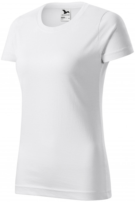 Prosta koszulka damska, biały, zwykłe t-shirty