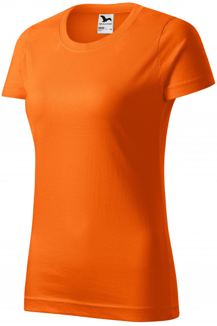 Prosta koszulka damska, pomarańczowy, krótkie koszulki