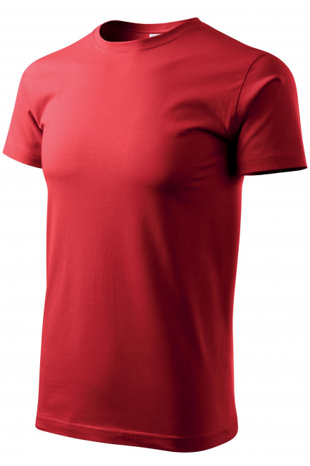 Prosta koszulka męska, czerwony, męskie koszulki