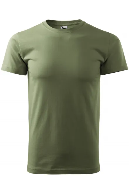 Prosta koszulka męska - khaki, XS