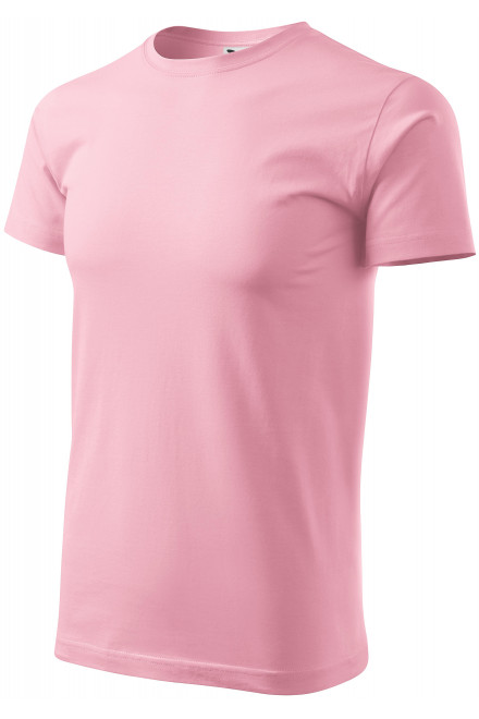 Prosta koszulka męska, różowy, męskie koszulki