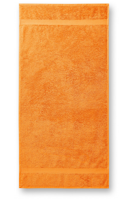 Ręcznik bawełniany o dużej gramaturze, 50x100cm, mandarynka