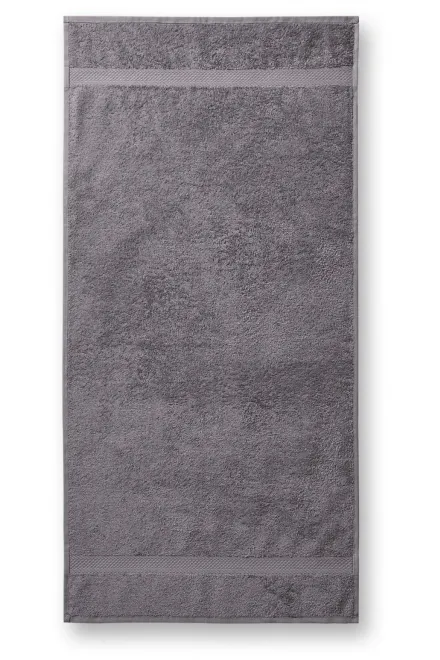 Ręcznik bawełniany o dużej gramaturze, 50x100cm, stare srebro