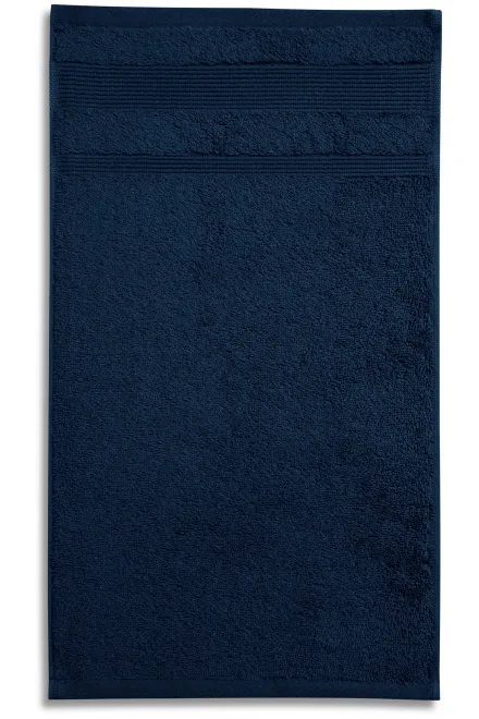 Ręcznik z bawełny organicznej, ciemny niebieski