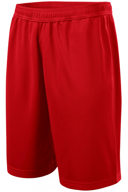 Szorty męskie, czerwony, męskie spodnie dresowe