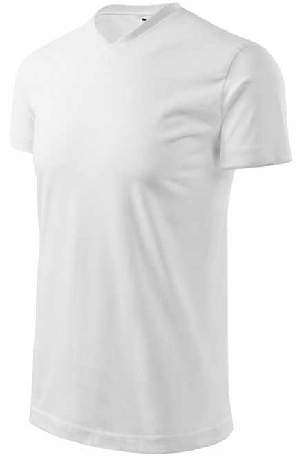 T-shirt o dużej gramaturze z krótkim rękawem, biały, biała koszulka