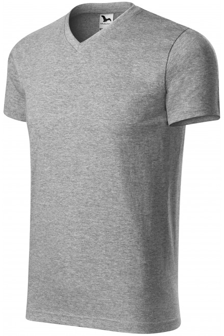 T-shirt o dużej gramaturze z krótkim rękawem, ciemnoszary marmur, koszulki bez nadruku