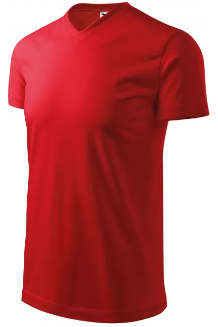 T-shirt o dużej gramaturze z krótkim rękawem, czerwony