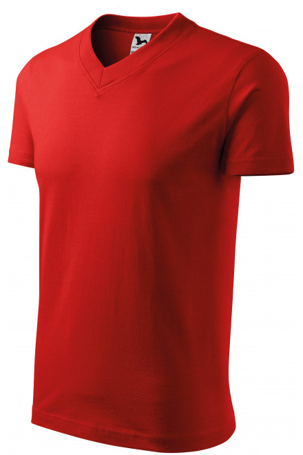 T-shirt z krótkim rękawem o średniej gramaturze, czerwony