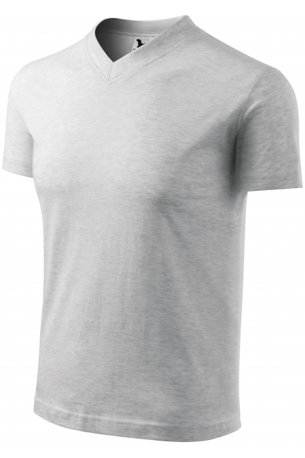 T-shirt z krótkim rękawem o średniej gramaturze, jasnoszary marmur, krótkie koszulki
