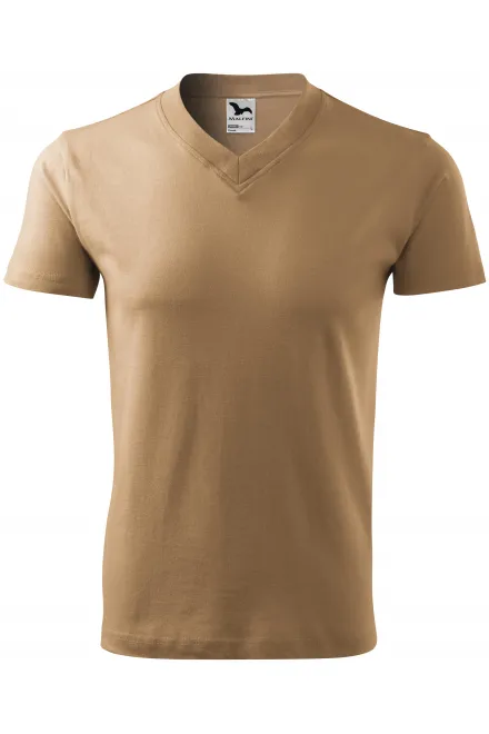 T-shirt z krótkim rękawem o średniej gramaturze - piaszczysty, 3XL