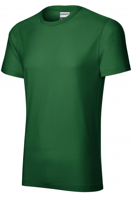 Trwała koszulka męska, butelkowa zieleń, zwykłe t-shirty