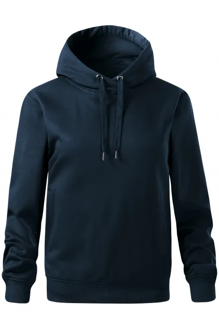 Wygodna bluza damska z kapturem - ciemny niebieski, XS