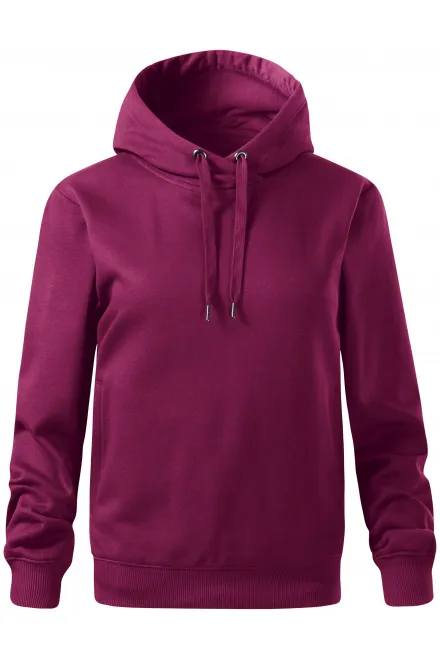 Wygodna bluza damska z kapturem - fuksja, XS