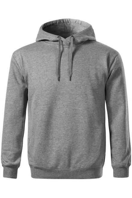 Wygodna męska bluza z kapturem - ciemnoszary marmur, S