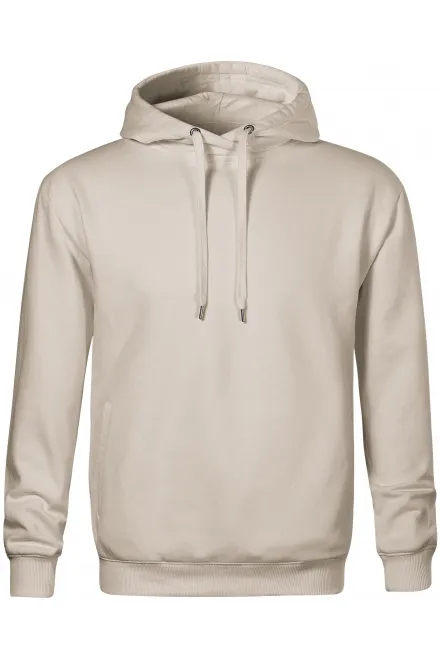 Wygodna męska bluza z kapturem - szarość lodu, S