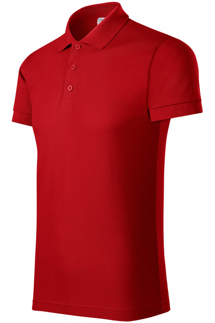 Wygodna męska koszulka polo, czerwony, męskie koszulki polo