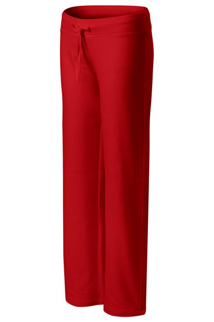 Wygodne damskie spodnie dresowe, czerwony, spodnie dresowe damskie